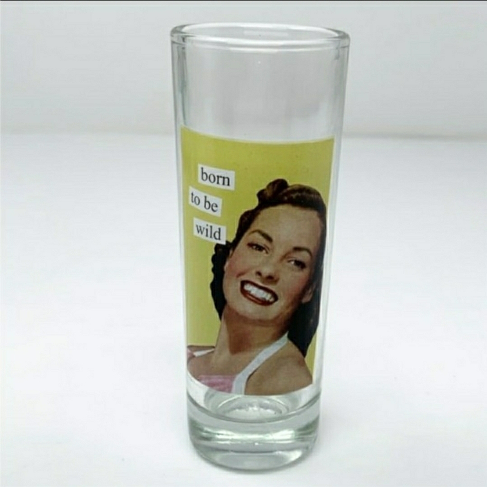 Anne Taintor Retro Shot Glass Set - Vintage Face Designs (Set Of 4) NIB! - Picture 9 of 11